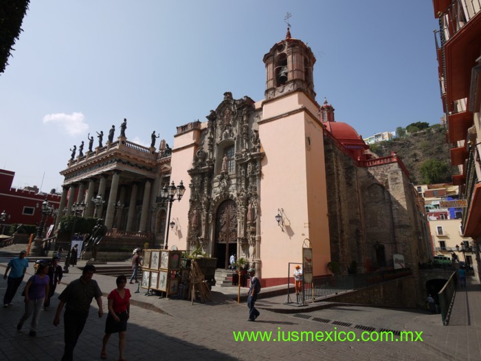 Estado de Guanajuato, México. Cd. de Guanajuato; Templo de San Diego de Alcalá.
